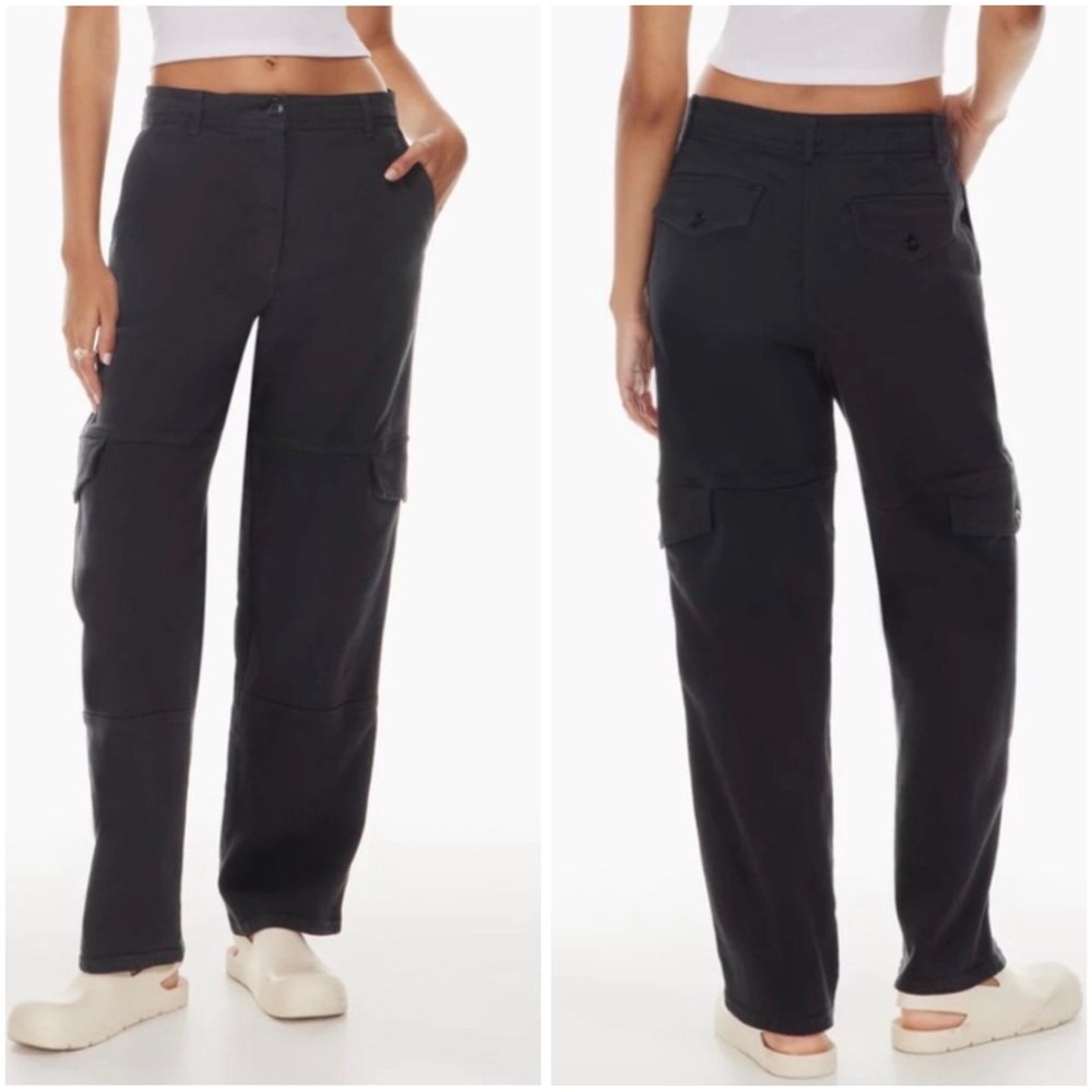 Aritzia Wilfred Free Maeve Cargo Pants Black, 6